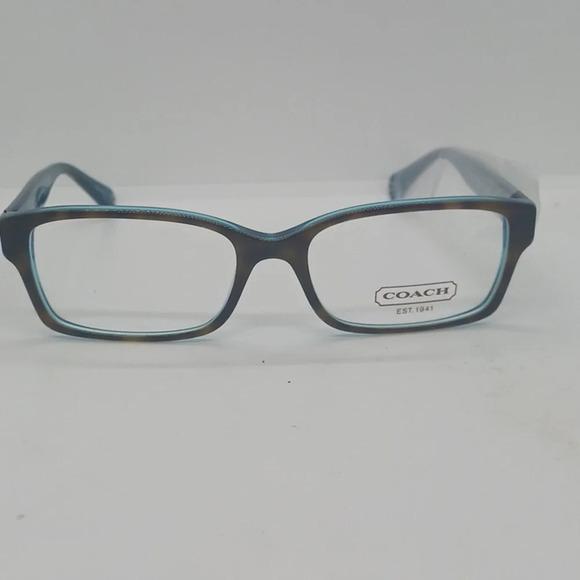 NWT RX-ABLE COACH EYEGLASS FRAMES 5116 DARK TORTOISE/ TURQUOISE - Picture 3 of 5